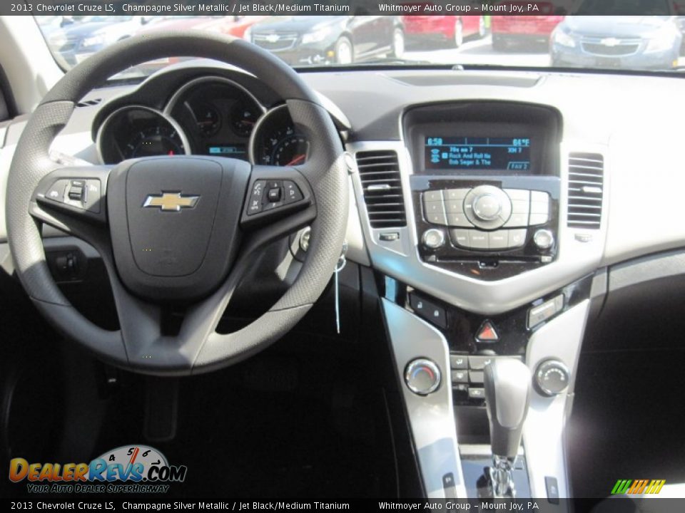 2013 Chevrolet Cruze LS Champagne Silver Metallic / Jet Black/Medium Titanium Photo #6