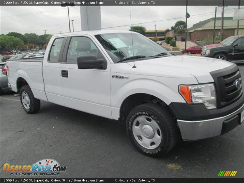2009 Ford F150 XL SuperCab Oxford White / Stone/Medium Stone Photo #1