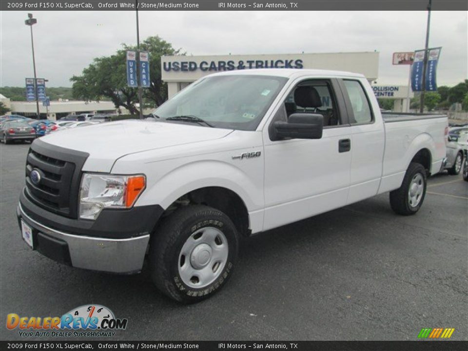 2009 Ford F150 XL SuperCab Oxford White / Stone/Medium Stone Photo #5