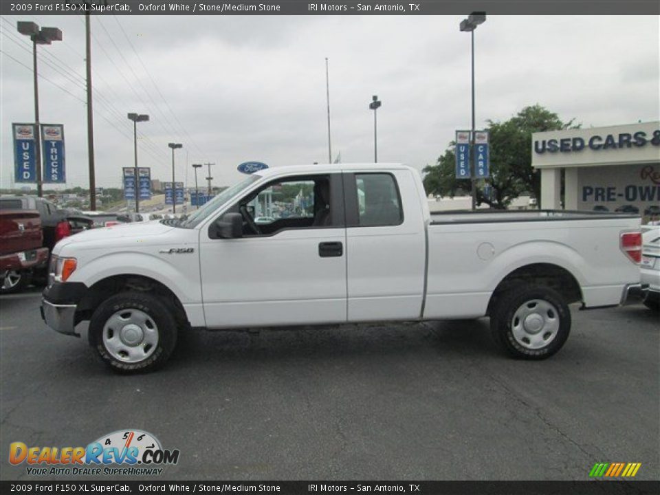 2009 Ford F150 XL SuperCab Oxford White / Stone/Medium Stone Photo #6