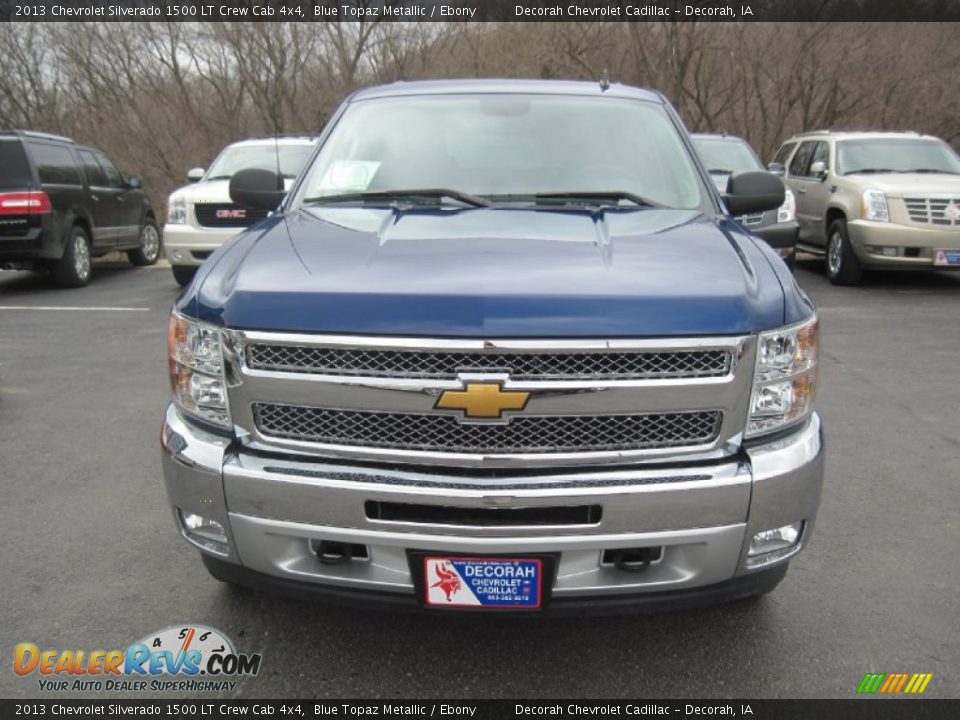2013 Chevrolet Silverado 1500 LT Crew Cab 4x4 Blue Topaz Metallic / Ebony Photo #2