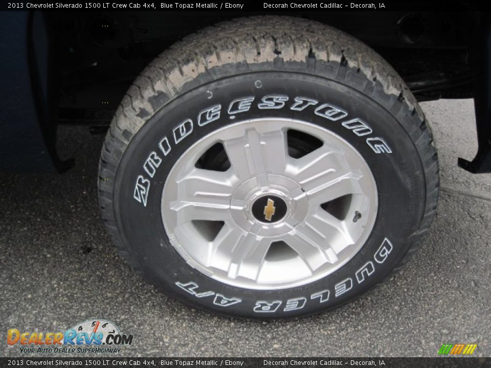 2013 Chevrolet Silverado 1500 LT Crew Cab 4x4 Blue Topaz Metallic / Ebony Photo #5