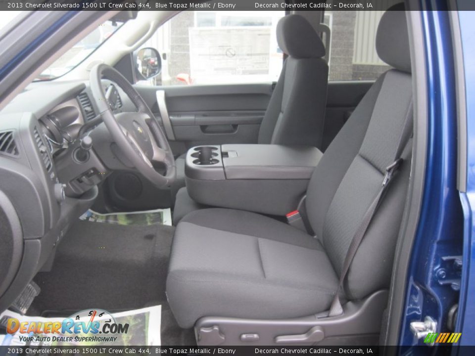 2013 Chevrolet Silverado 1500 LT Crew Cab 4x4 Blue Topaz Metallic / Ebony Photo #6