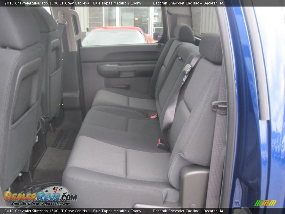 2013 Chevrolet Silverado 1500 LT Crew Cab 4x4 Blue Topaz Metallic / Ebony Photo #7