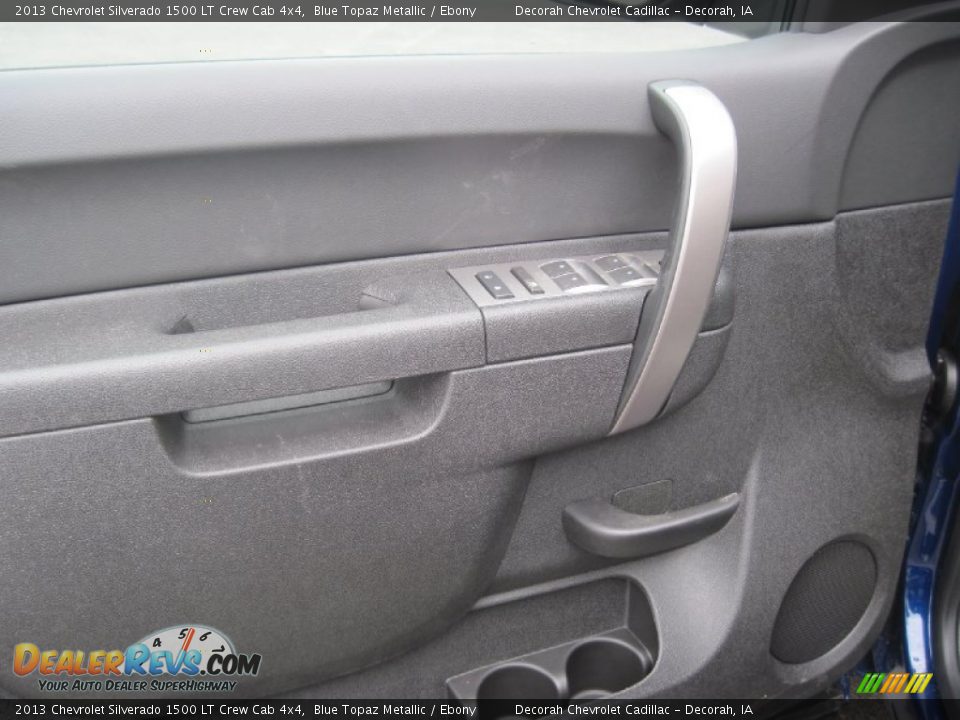 2013 Chevrolet Silverado 1500 LT Crew Cab 4x4 Blue Topaz Metallic / Ebony Photo #9