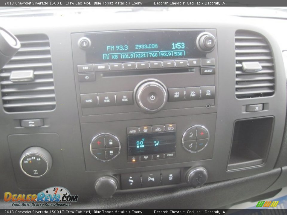 2013 Chevrolet Silverado 1500 LT Crew Cab 4x4 Blue Topaz Metallic / Ebony Photo #11