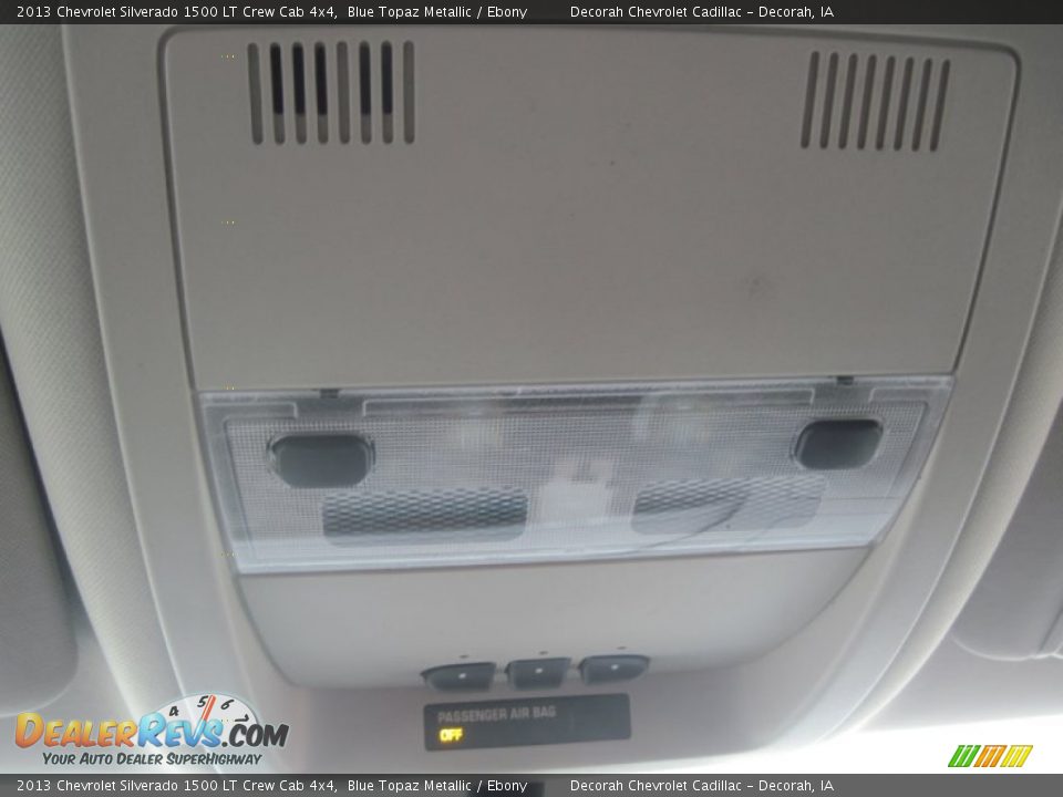 2013 Chevrolet Silverado 1500 LT Crew Cab 4x4 Blue Topaz Metallic / Ebony Photo #12