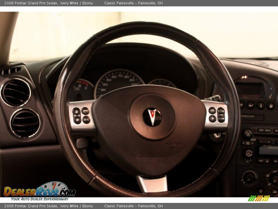 2008 Pontiac Grand Prix Sedan Ivory White / Ebony Photo #8