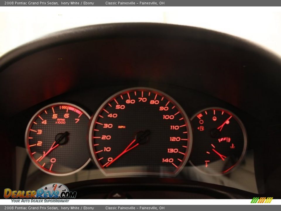 2008 Pontiac Grand Prix Sedan Ivory White / Ebony Photo #9