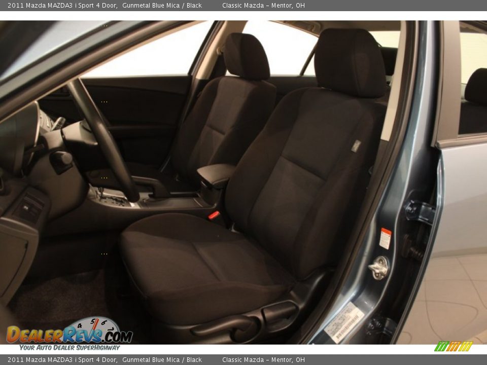 2011 Mazda MAZDA3 i Sport 4 Door Gunmetal Blue Mica / Black Photo #5