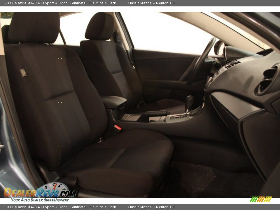 2011 Mazda MAZDA3 i Sport 4 Door Gunmetal Blue Mica / Black Photo #11