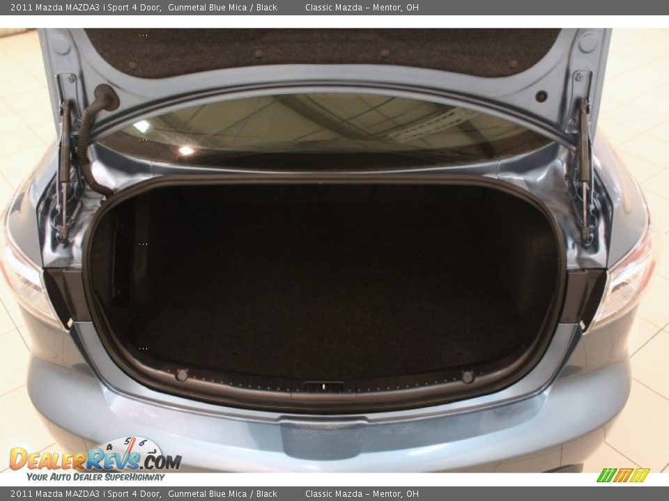 2011 Mazda MAZDA3 i Sport 4 Door Gunmetal Blue Mica / Black Photo #14