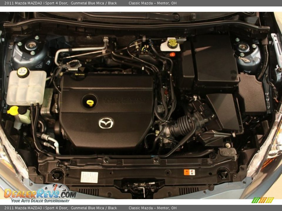 2011 Mazda MAZDA3 i Sport 4 Door Gunmetal Blue Mica / Black Photo #15