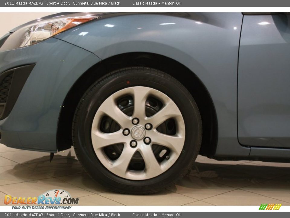 2011 Mazda MAZDA3 i Sport 4 Door Gunmetal Blue Mica / Black Photo #16