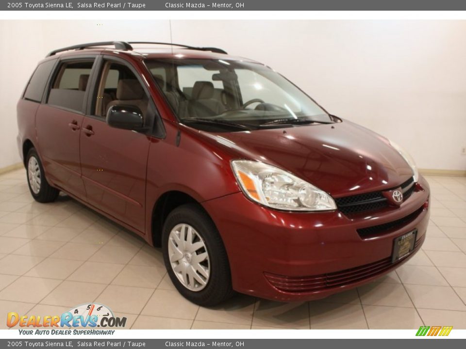 2005 Toyota Sienna LE Salsa Red Pearl / Taupe Photo #1