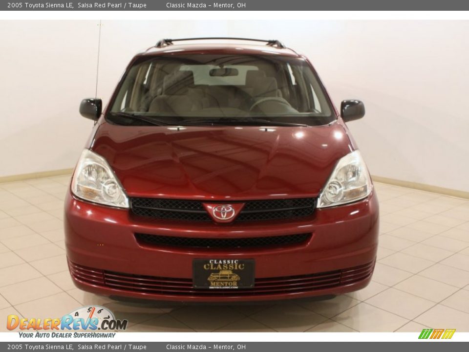 2005 Toyota Sienna LE Salsa Red Pearl / Taupe Photo #2