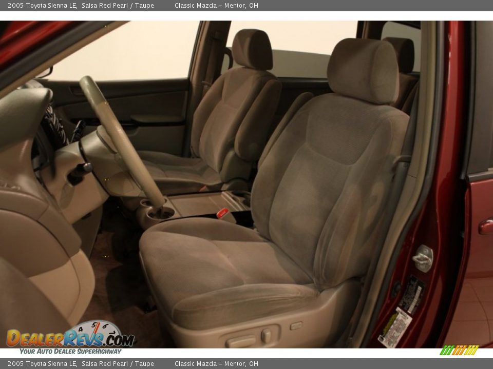 2005 Toyota Sienna LE Salsa Red Pearl / Taupe Photo #5
