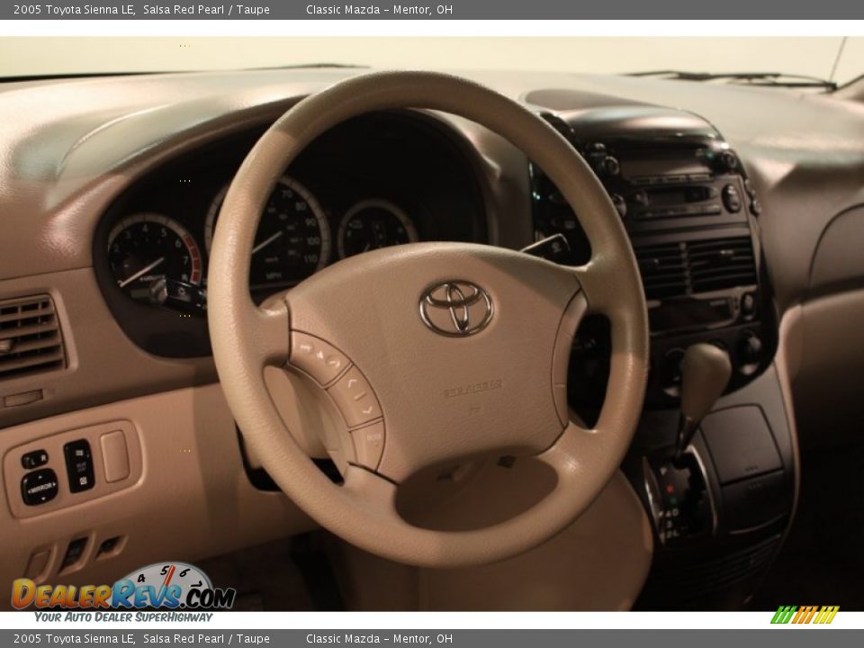 2005 Toyota Sienna LE Salsa Red Pearl / Taupe Photo #6