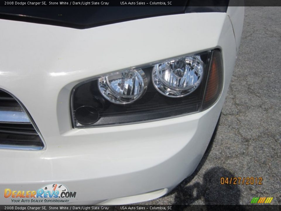 2008 Dodge Charger SE Stone White / Dark/Light Slate Gray Photo #2