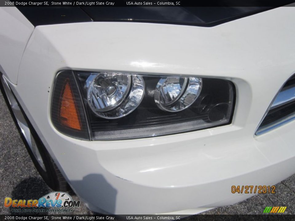 2008 Dodge Charger SE Stone White / Dark/Light Slate Gray Photo #3