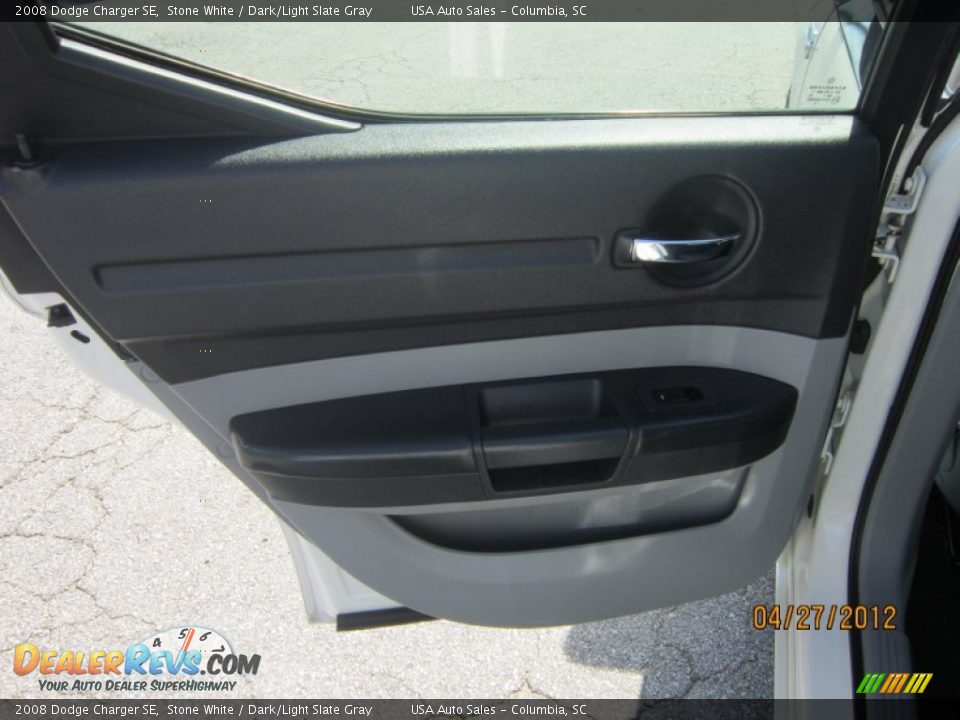 2008 Dodge Charger SE Stone White / Dark/Light Slate Gray Photo #15