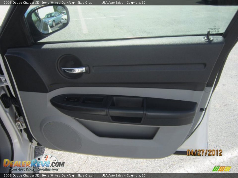 2008 Dodge Charger SE Stone White / Dark/Light Slate Gray Photo #17