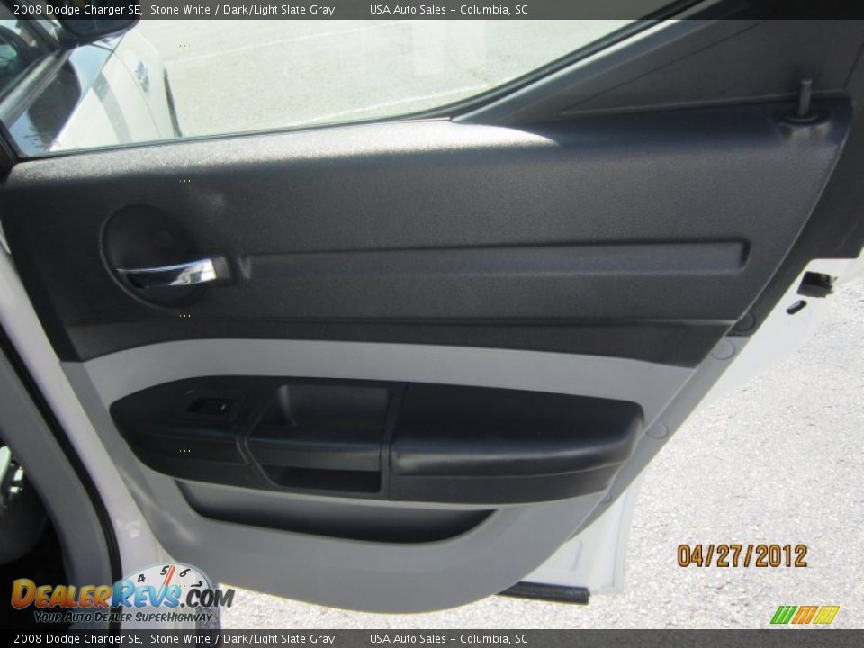 2008 Dodge Charger SE Stone White / Dark/Light Slate Gray Photo #19