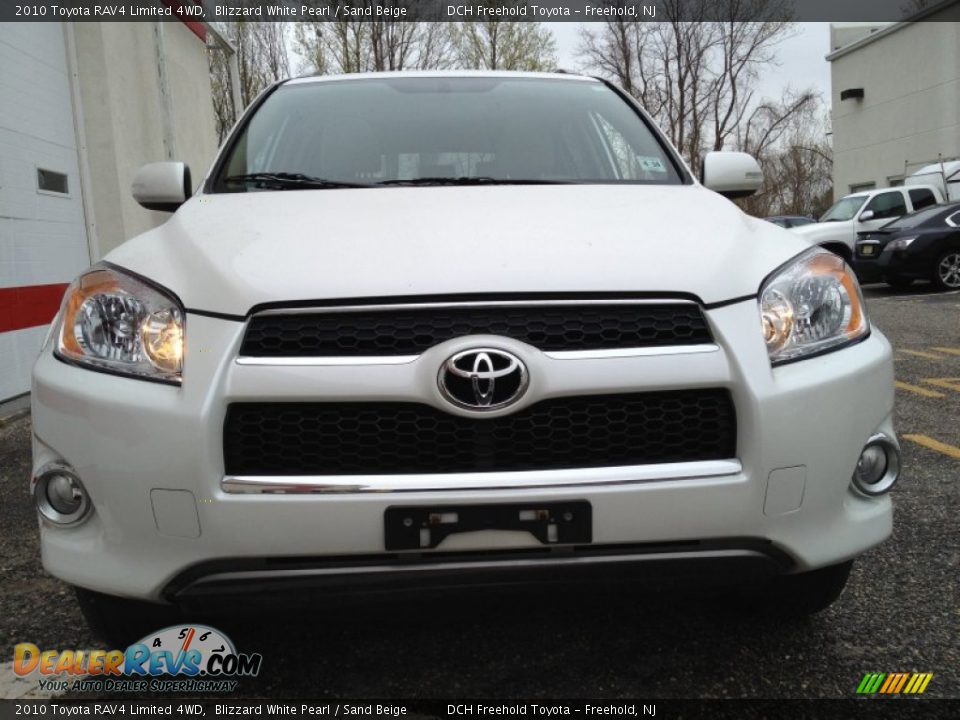 2010 Toyota RAV4 Limited 4WD Blizzard White Pearl / Sand Beige Photo #2