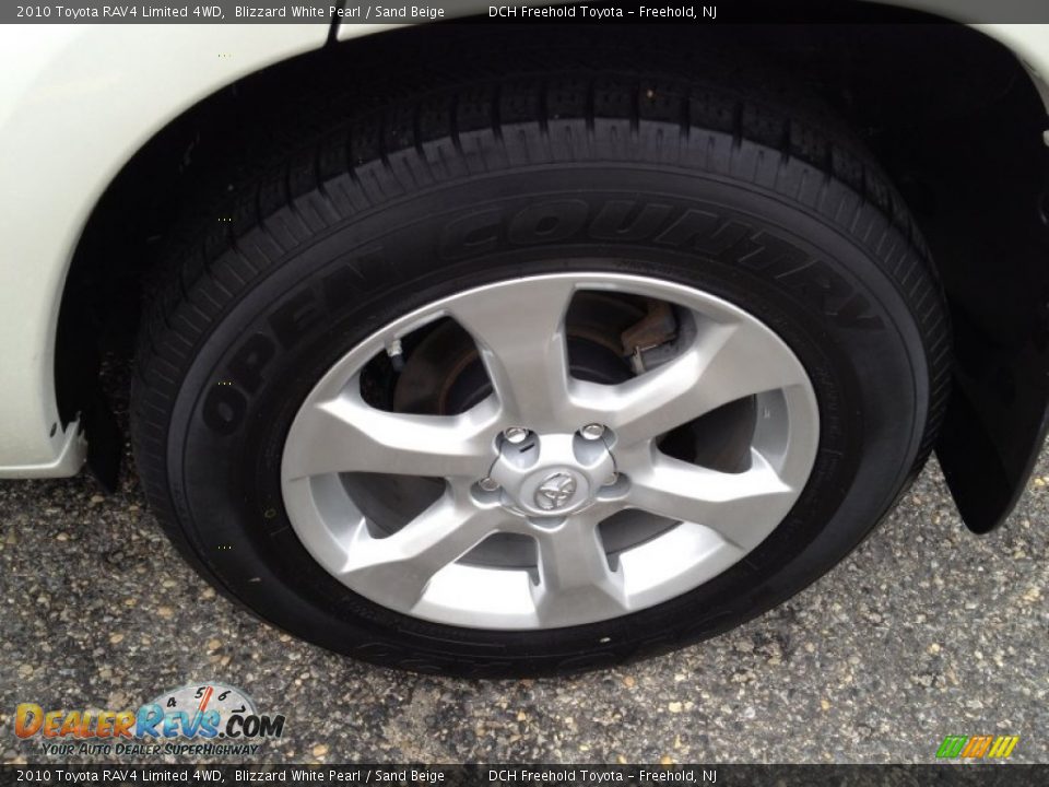2010 Toyota RAV4 Limited 4WD Blizzard White Pearl / Sand Beige Photo #7
