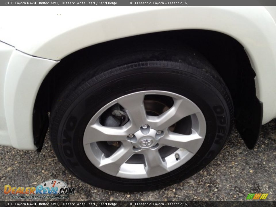 2010 Toyota RAV4 Limited 4WD Blizzard White Pearl / Sand Beige Photo #8