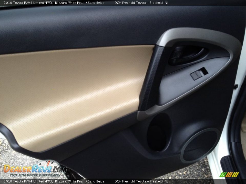 2010 Toyota RAV4 Limited 4WD Blizzard White Pearl / Sand Beige Photo #9