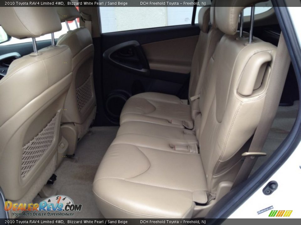 2010 Toyota RAV4 Limited 4WD Blizzard White Pearl / Sand Beige Photo #10