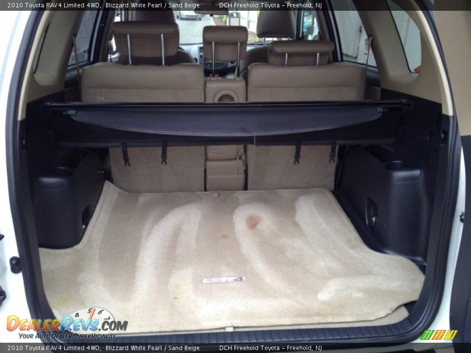 2010 Toyota RAV4 Limited 4WD Blizzard White Pearl / Sand Beige Photo #22