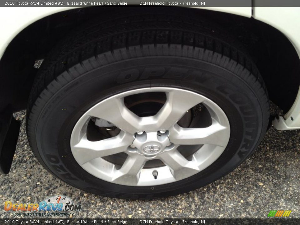 2010 Toyota RAV4 Limited 4WD Blizzard White Pearl / Sand Beige Photo #23
