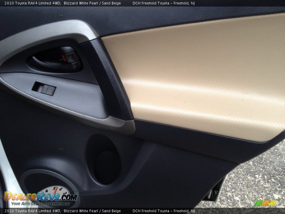 2010 Toyota RAV4 Limited 4WD Blizzard White Pearl / Sand Beige Photo #24