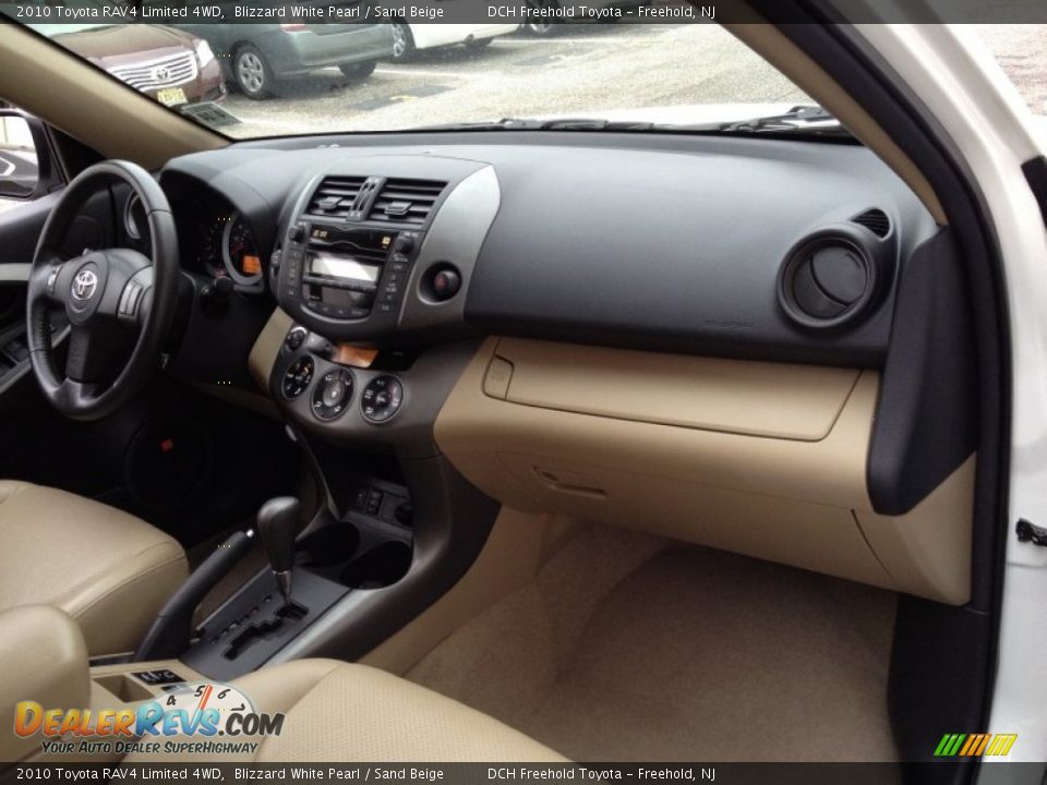 2010 Toyota RAV4 Limited 4WD Blizzard White Pearl / Sand Beige Photo #26