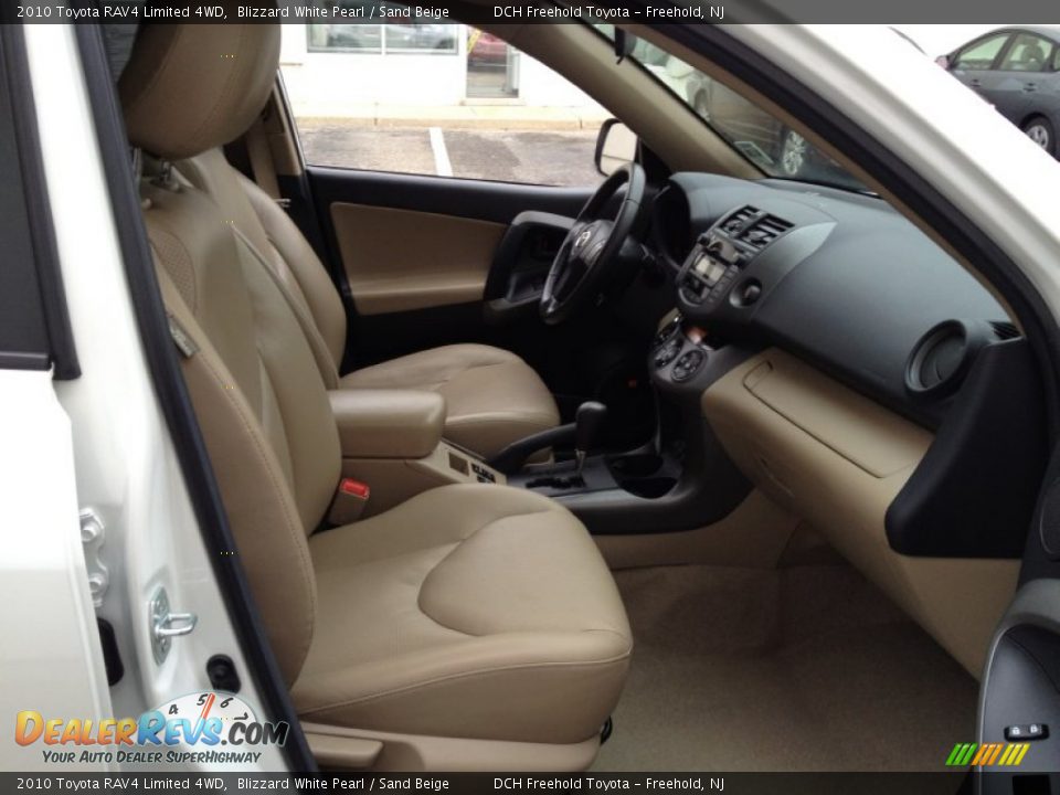 2010 Toyota RAV4 Limited 4WD Blizzard White Pearl / Sand Beige Photo #27
