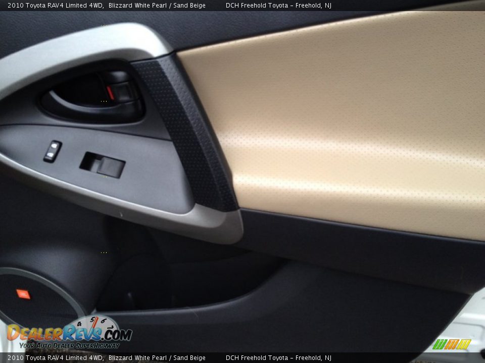 2010 Toyota RAV4 Limited 4WD Blizzard White Pearl / Sand Beige Photo #28