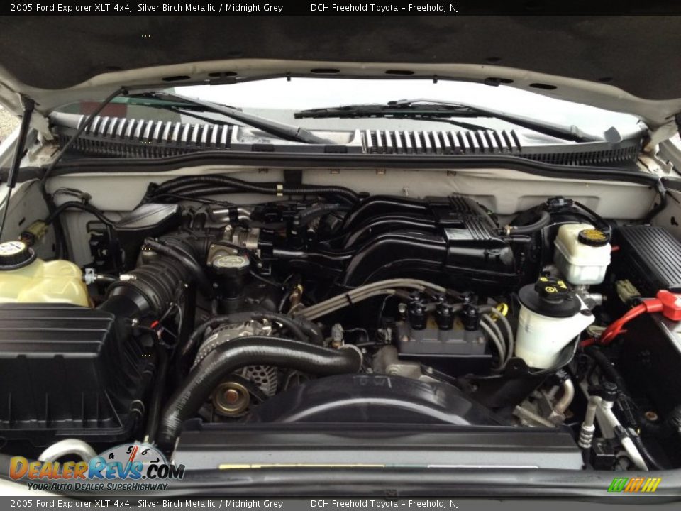 2005 Ford Explorer XLT 4x4 Silver Birch Metallic / Midnight Grey Photo #29
