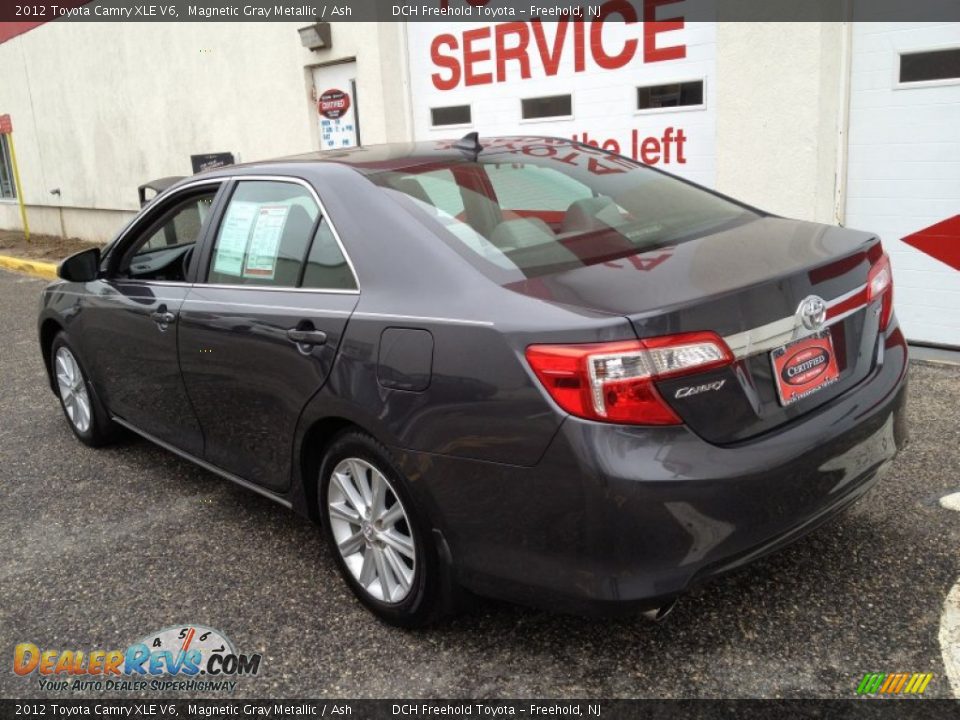 2012 Toyota Camry XLE V6 Magnetic Gray Metallic / Ash Photo #4