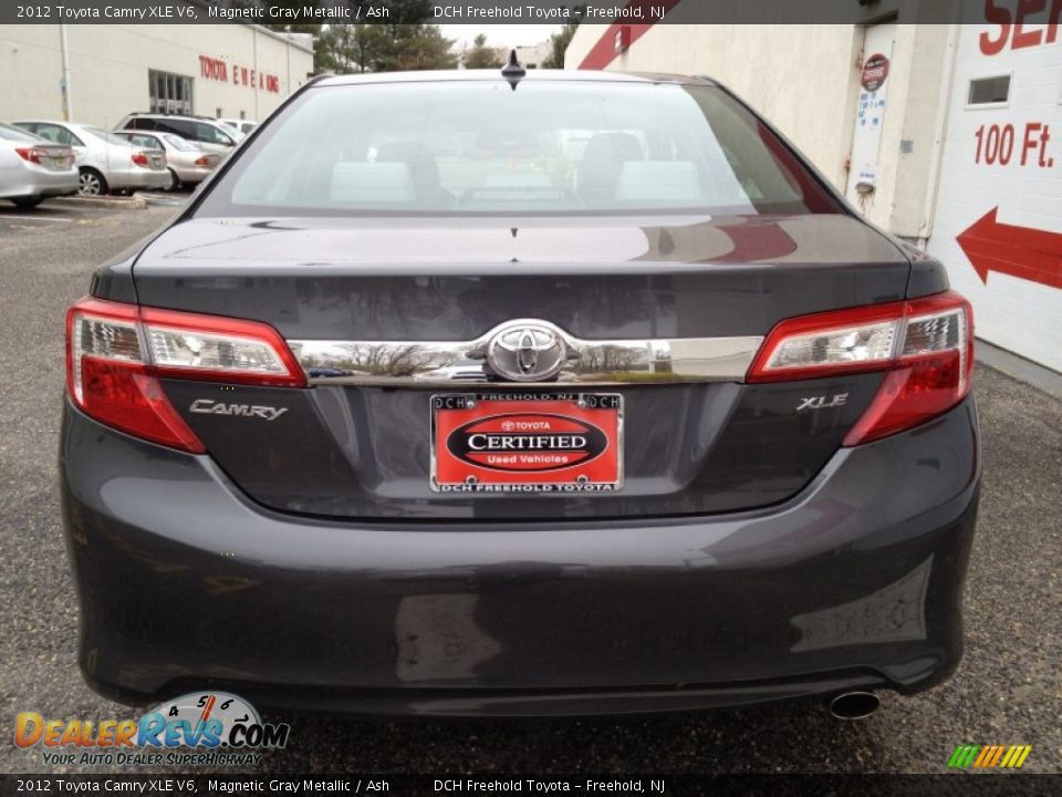 2012 Toyota Camry XLE V6 Magnetic Gray Metallic / Ash Photo #5