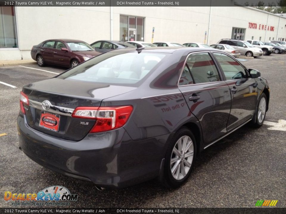 2012 Toyota Camry XLE V6 Magnetic Gray Metallic / Ash Photo #6