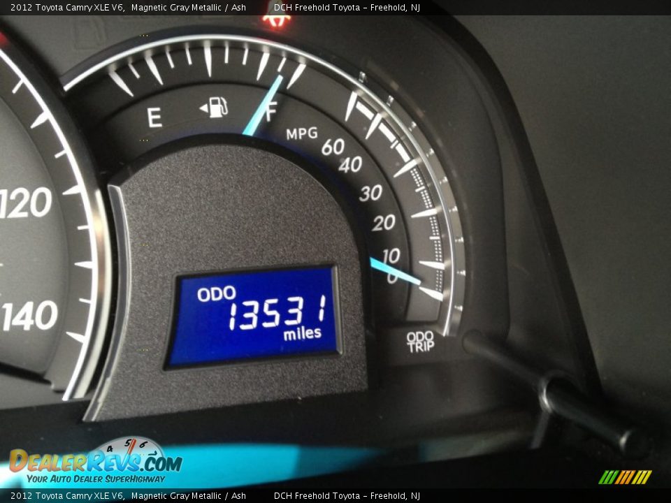 2012 Toyota Camry XLE V6 Magnetic Gray Metallic / Ash Photo #20