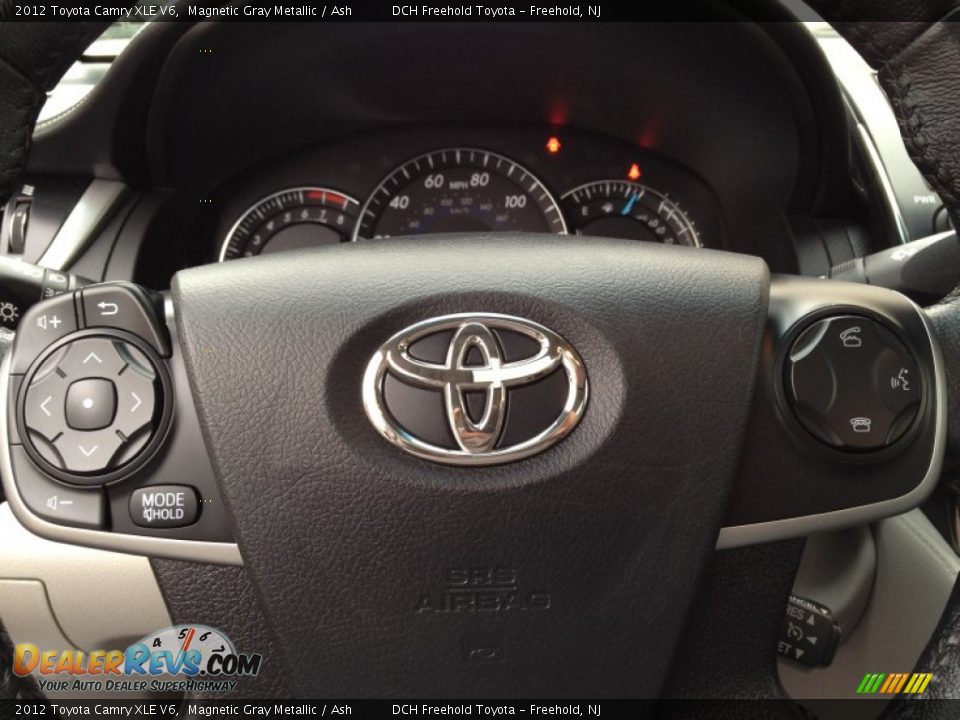 2012 Toyota Camry XLE V6 Magnetic Gray Metallic / Ash Photo #21