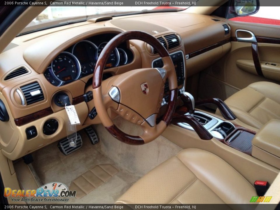 Havanna/Sand Beige Interior - 2006 Porsche Cayenne S Photo #13