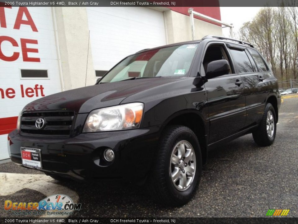 2006 Toyota Highlander V6 4wd Black Ash Gray Photo 1