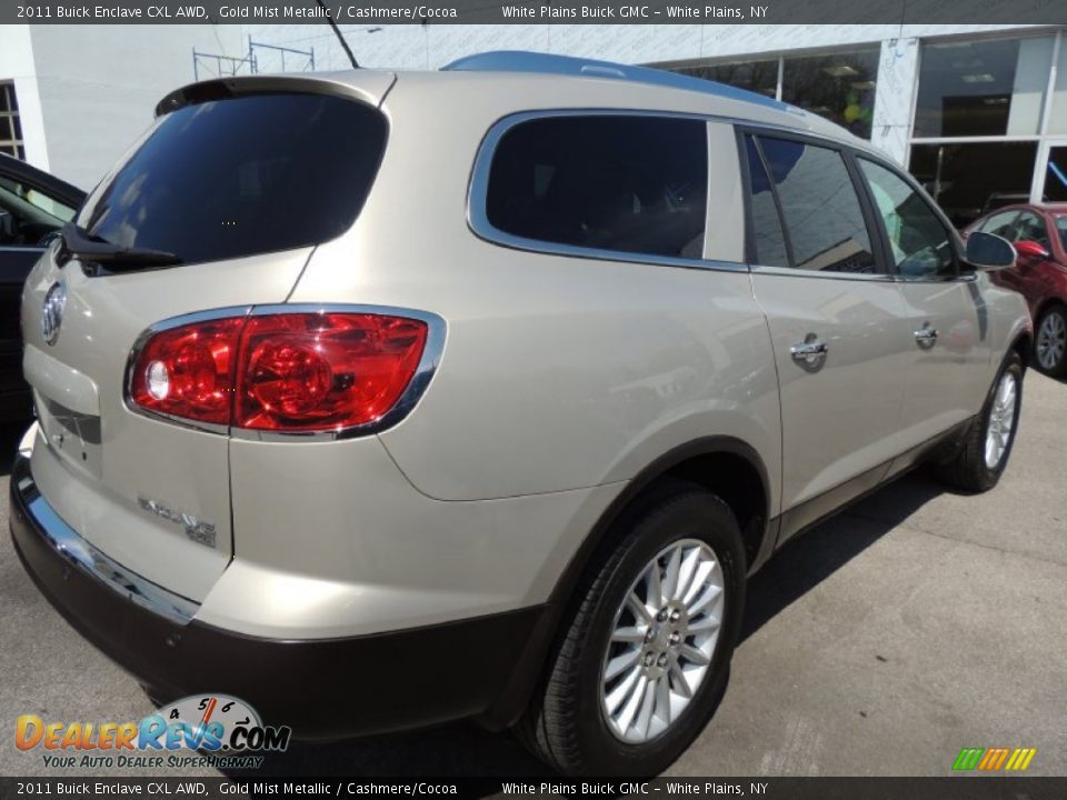 2011 Buick Enclave CXL AWD Gold Mist Metallic / Cashmere/Cocoa Photo #6
