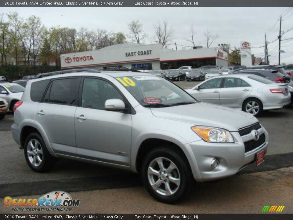 2010 Toyota RAV4 Limited 4WD Classic Silver Metallic / Ash Gray Photo #1