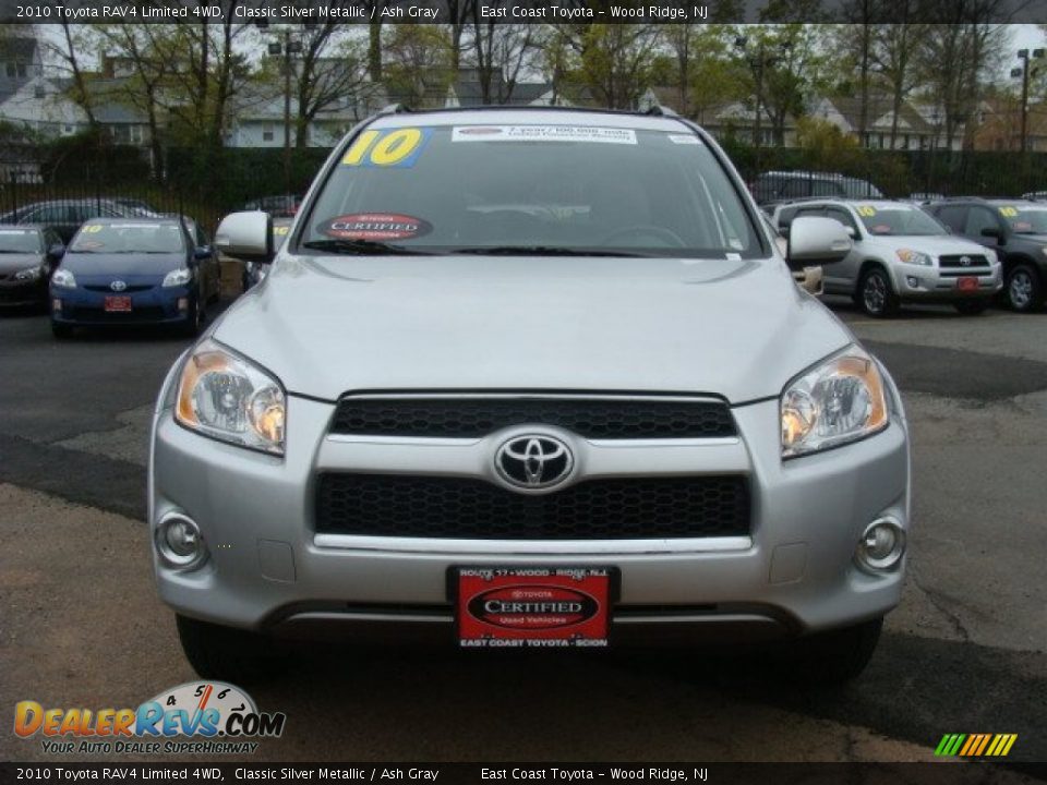2010 Toyota RAV4 Limited 4WD Classic Silver Metallic / Ash Gray Photo #2