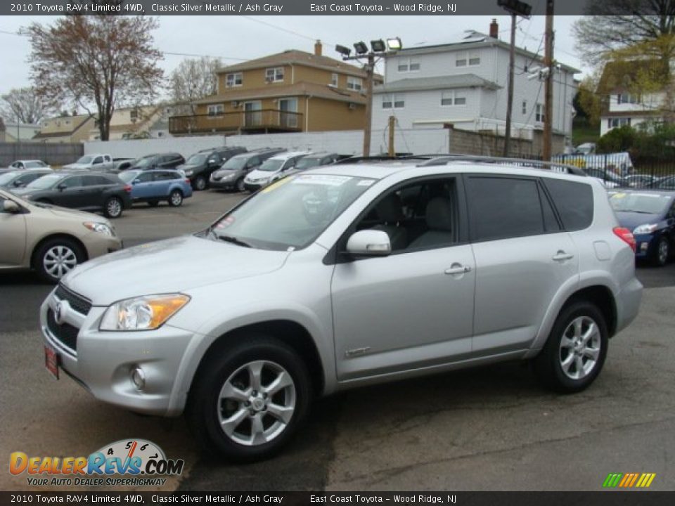 2010 Toyota RAV4 Limited 4WD Classic Silver Metallic / Ash Gray Photo #3